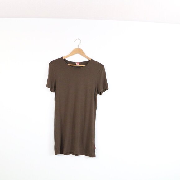 *Groggy Brown T Shirt Mini Dress - Picture 3 of 6